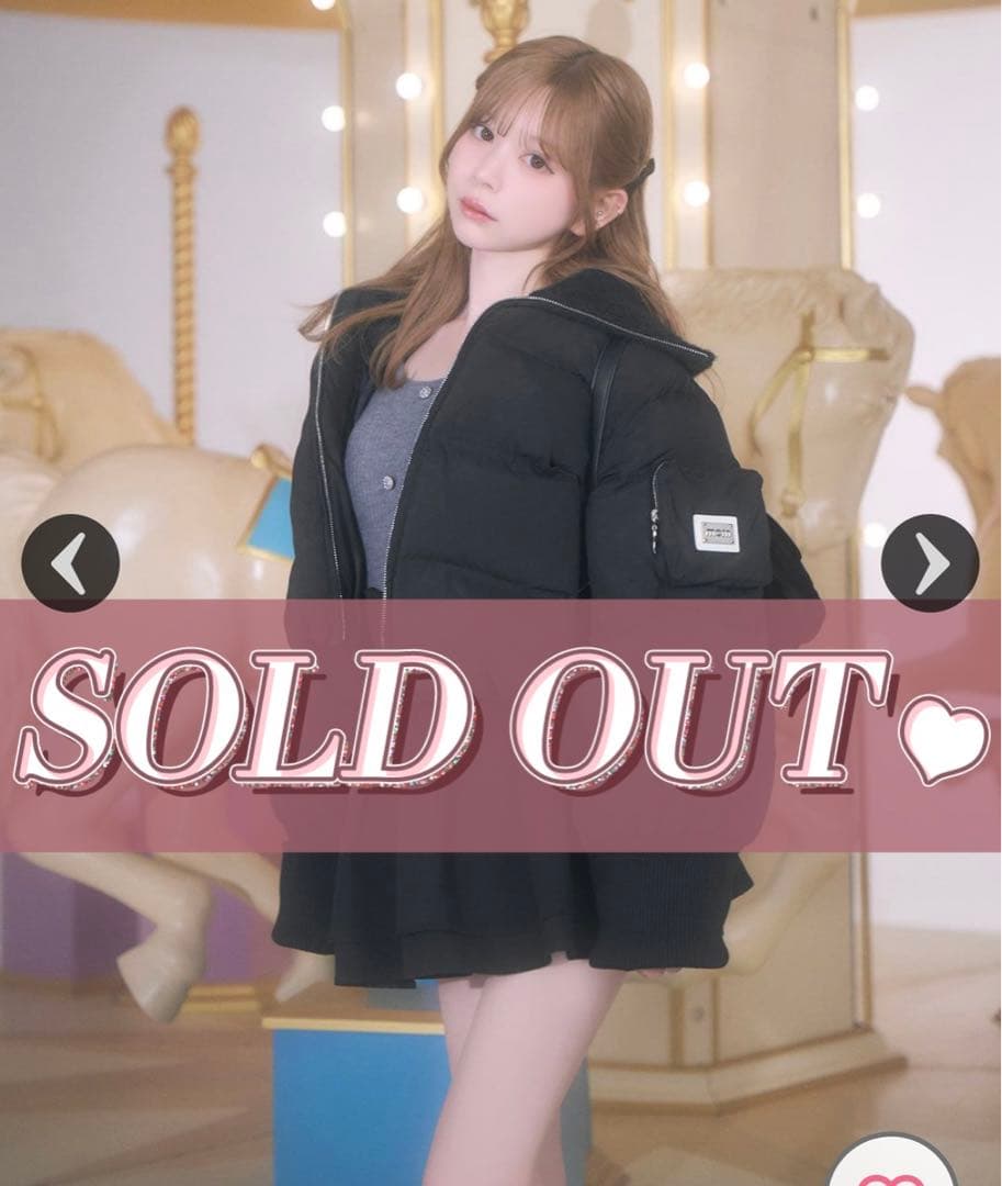 ミシェルマカロン　BIGカラーショートダウン