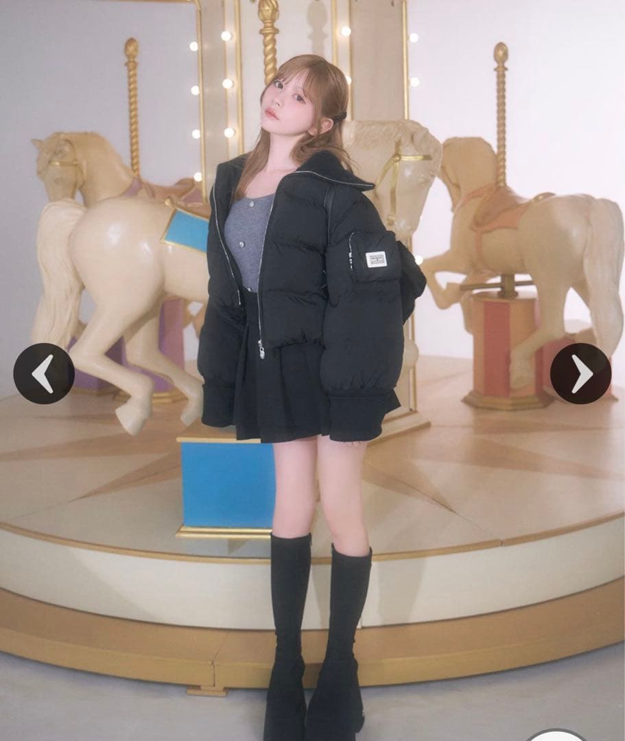 ミシェルマカロン　BIGカラーショートダウン