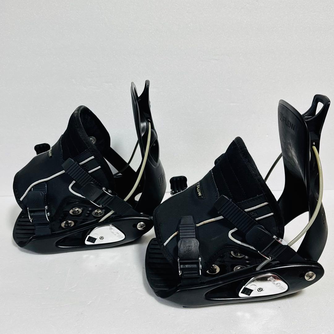 mサイズ　Flow スノーボード ビンディング ブラック黒色ワンタッチクイック