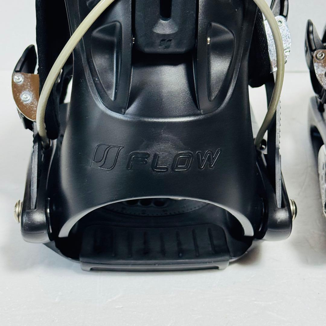 mサイズ　Flow スノーボード ビンディング ブラック黒色ワンタッチクイック
