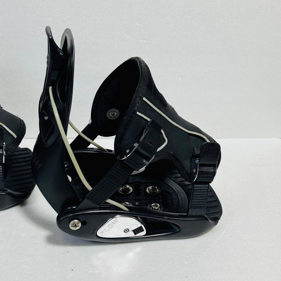 mサイズ　Flow スノーボード ビンディング ブラック黒色ワンタッチクイック