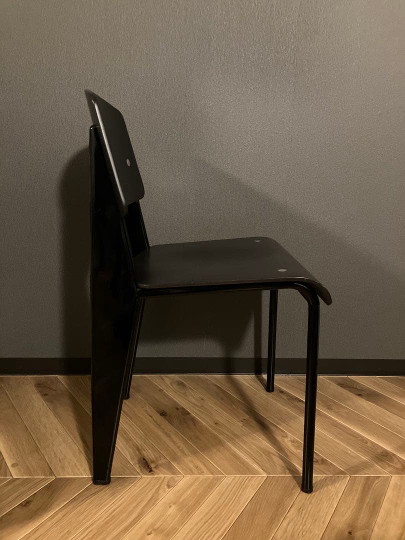 貴重vitra製プルーヴェ スタンダードチェア ダークオーク/ブラック