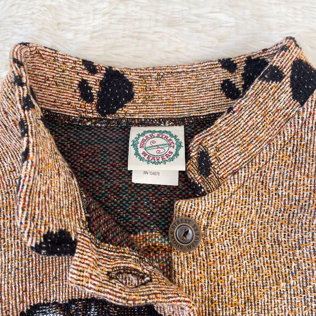 希少✨️SUGAR STREET WEAVERS USA製 ゴブラン織り 犬柄