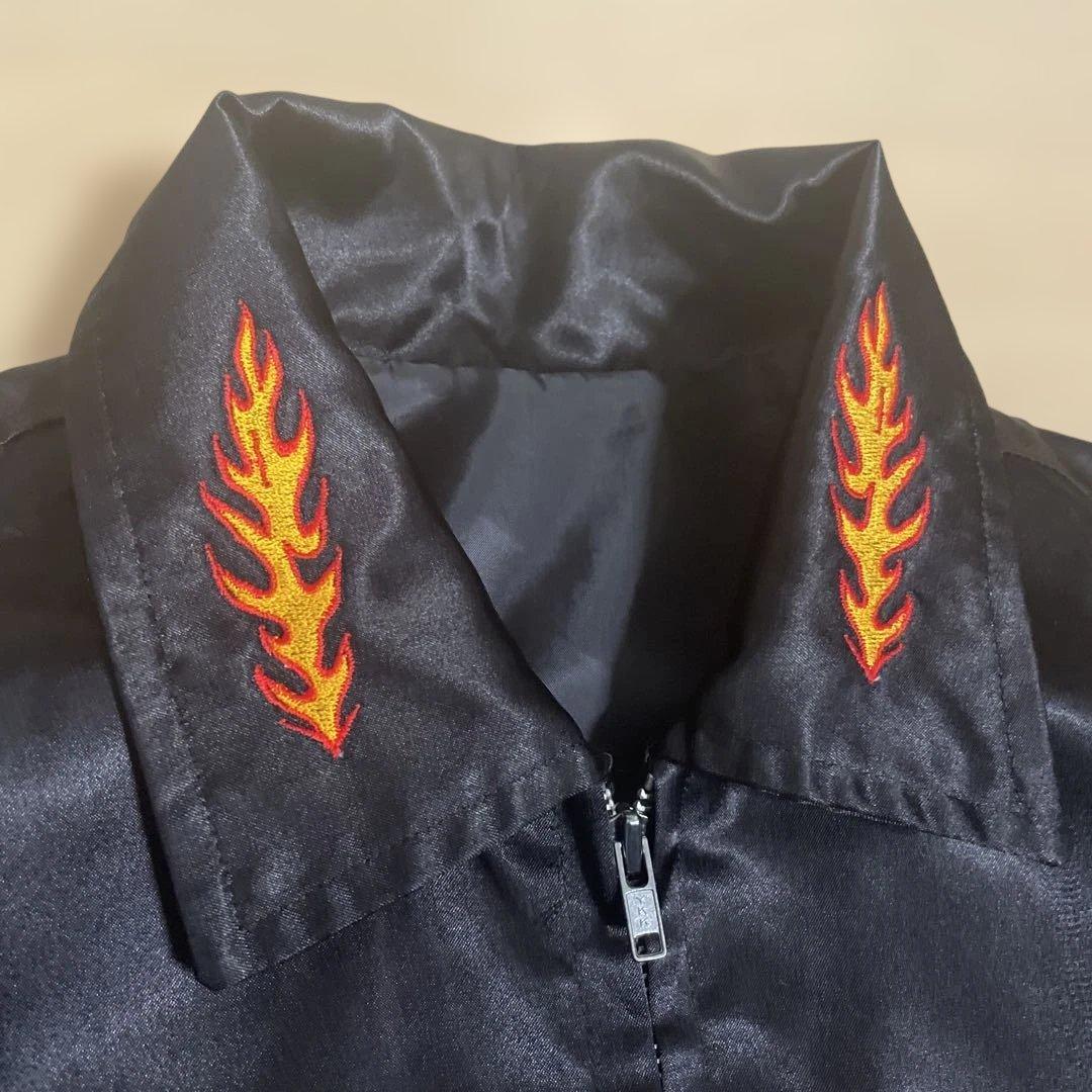 日本製　RED DEVILS サテンジャケット　スカジャン　ベトジャン