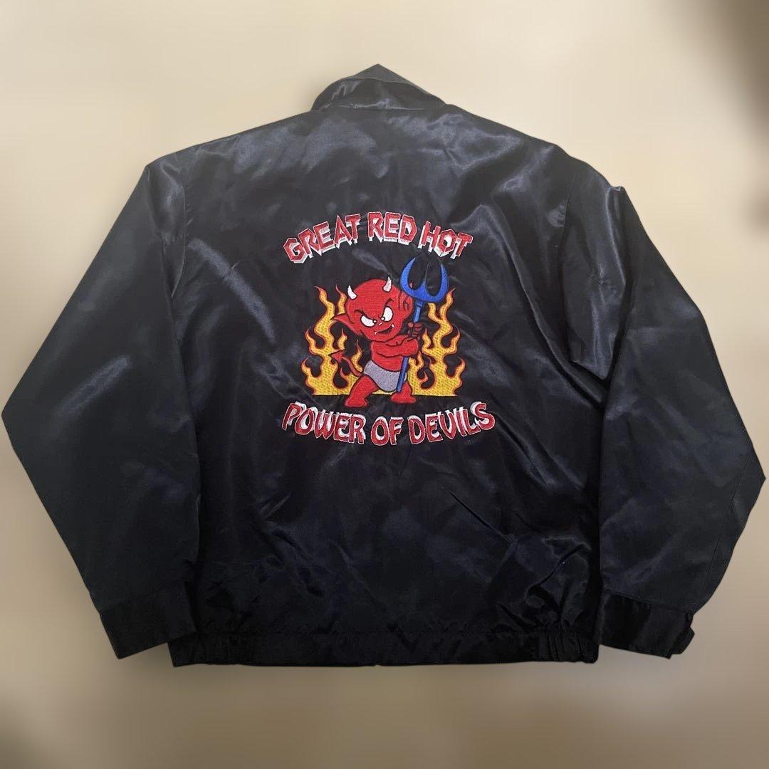 日本製　RED DEVILS サテンジャケット　スカジャン　ベトジャン