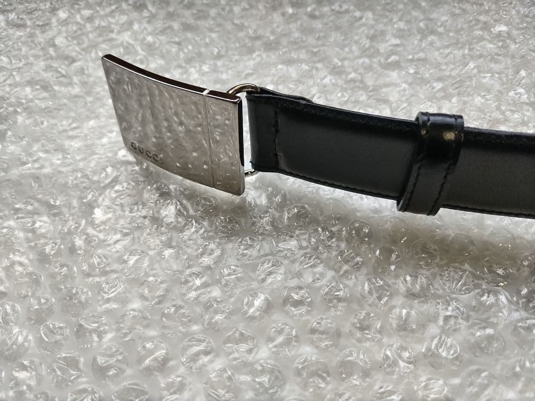 GUCCI グッチ Ladys ブラック レザーベルト
