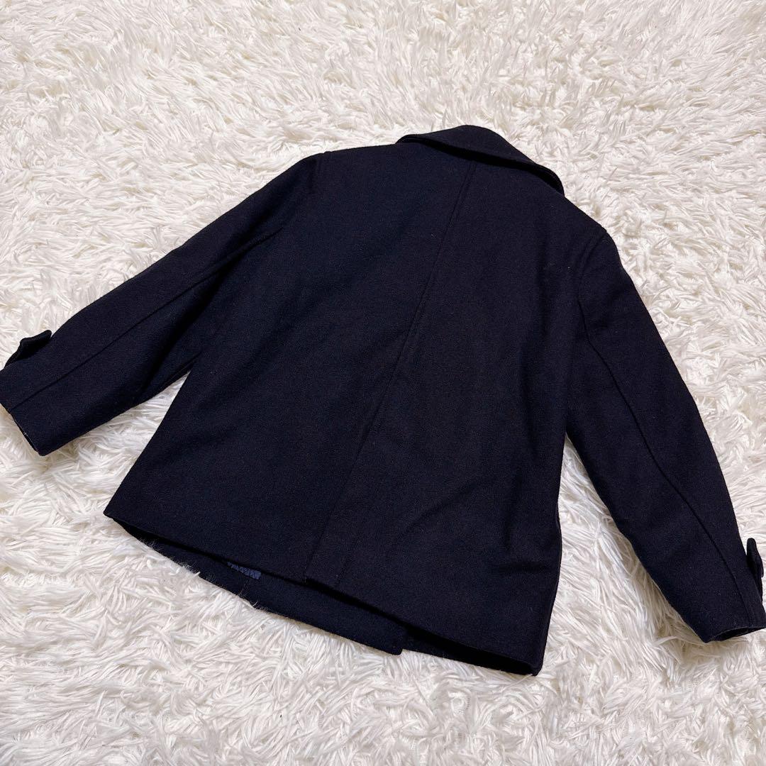 ファミリア　ピーコート120cm ネイビー　美品　アウター　ウールコート