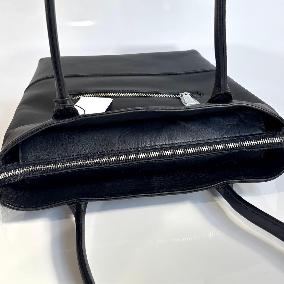 新品未使用 アニアリ aniary レザー トートバッグ 縦型 肩掛け ブラック