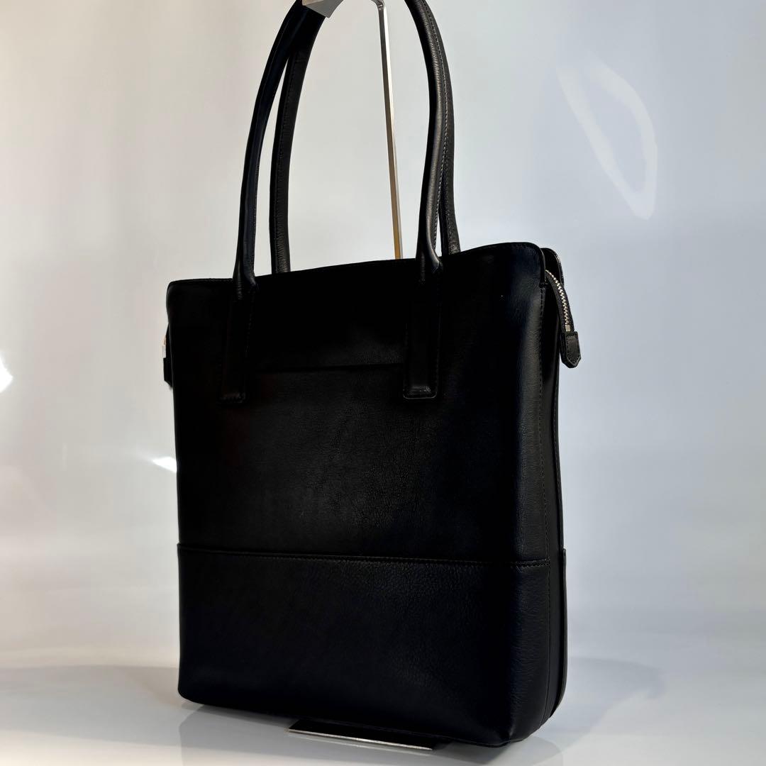 新品未使用 アニアリ aniary レザー トートバッグ 縦型 肩掛け ブラック