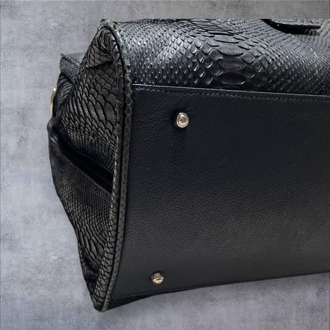 バッグ y2k 00s archive boston bag fake python