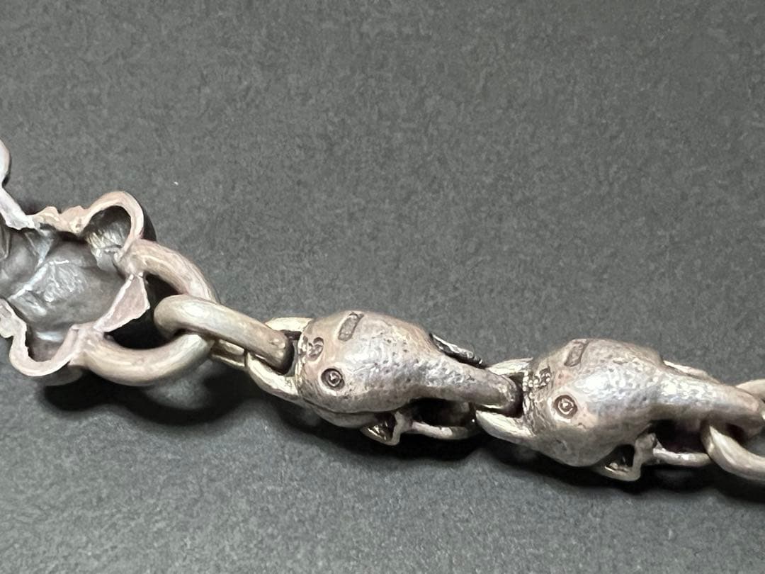 ガボールtype☆スカルブレスレット☆美品シルバー925