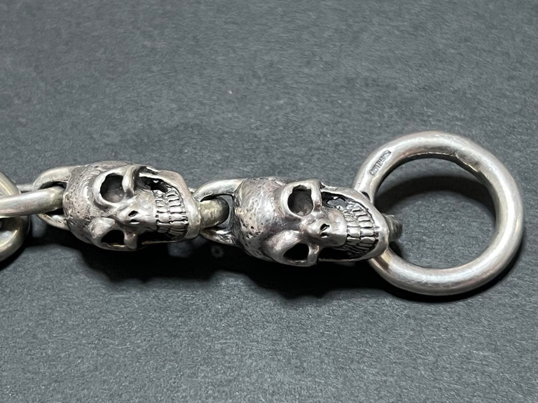 ガボールtype☆スカルブレスレット☆美品シルバー925