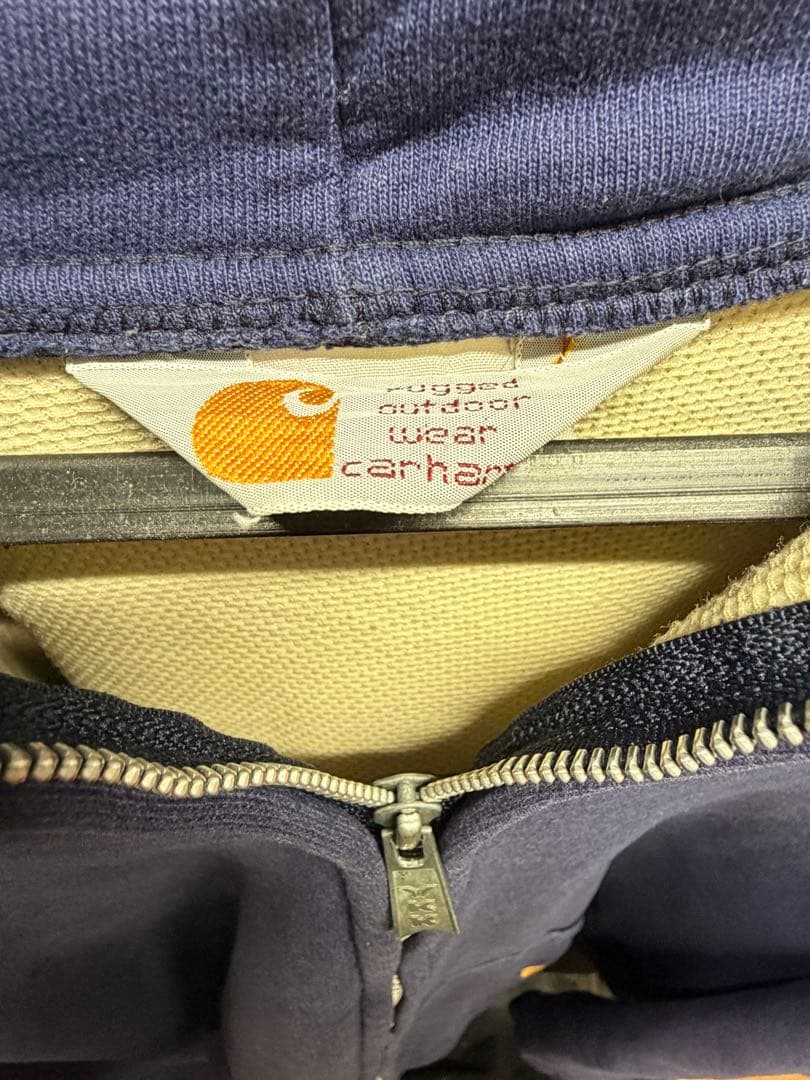 80sCarhartt ナスコンフルジップフーディ