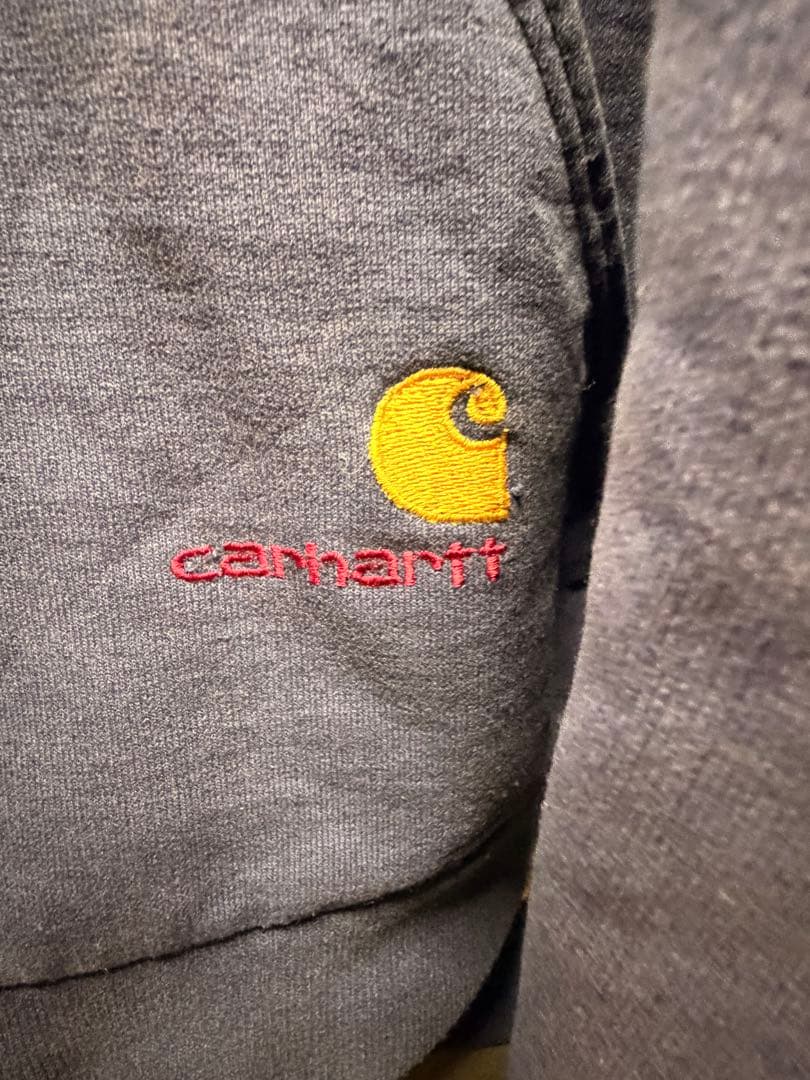 80sCarhartt ナスコンフルジップフーディ