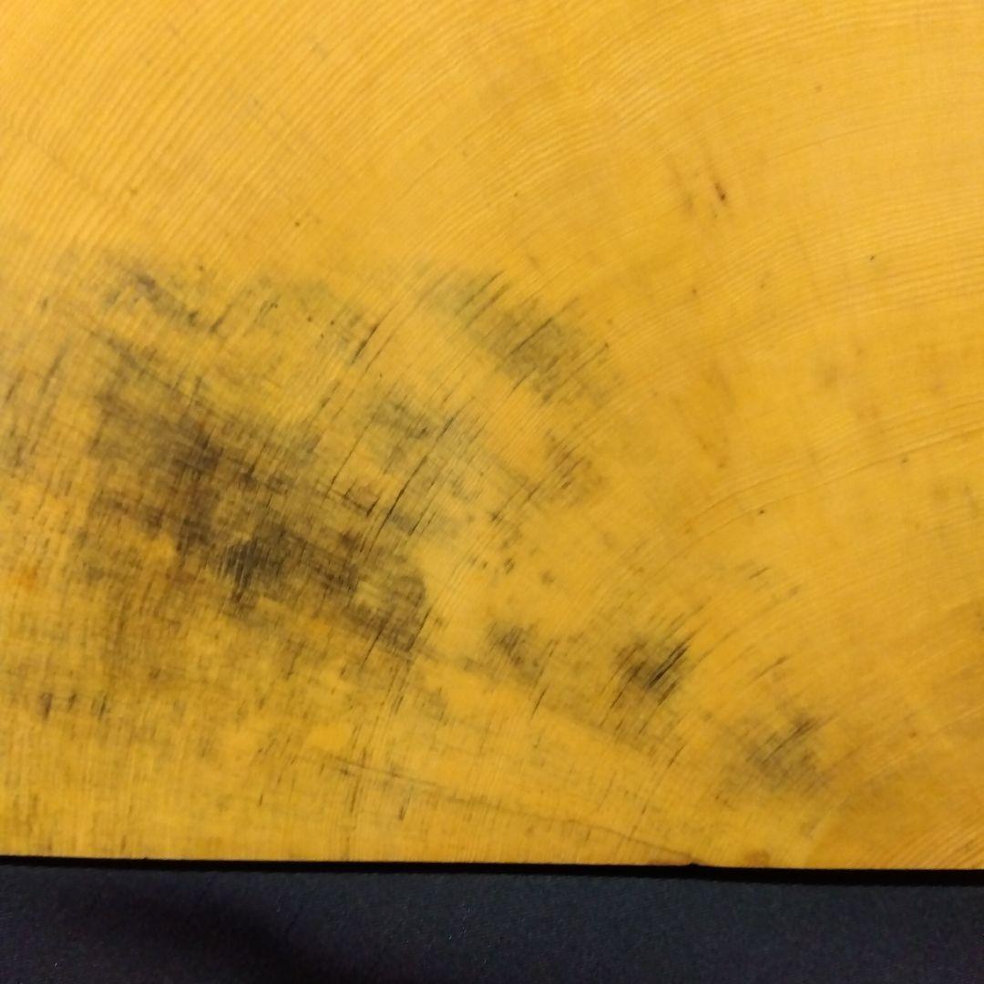 【国産　本榧　４寸碁盤　木表　脚なし】