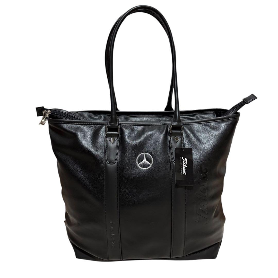 【未使用】ベンツ×タイトリスト トートバッグ 黒 定価1.9万 12312