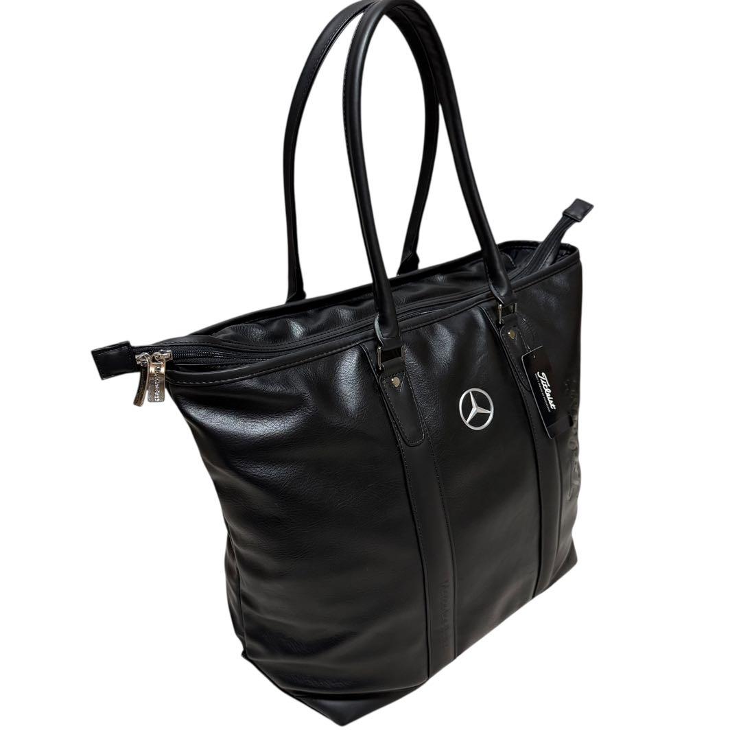 【未使用】ベンツ×タイトリスト トートバッグ 黒 定価1.9万 12312