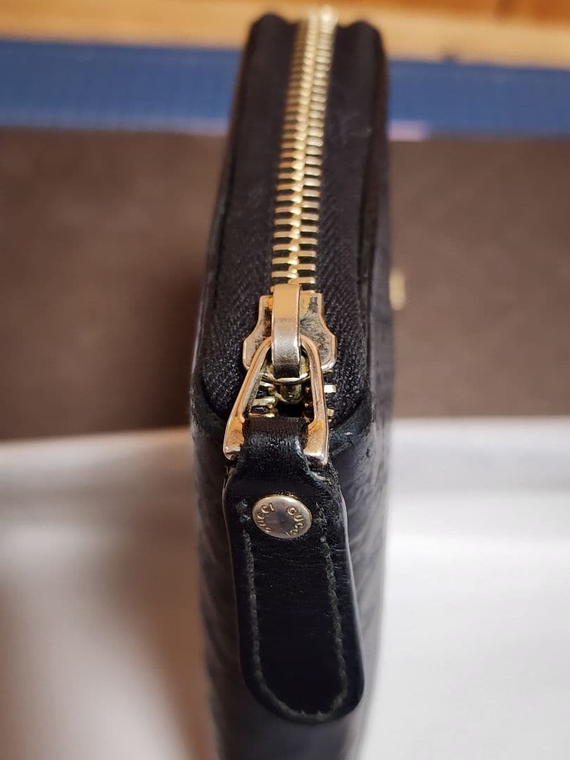 GUCCI ブラックレザー 長財布