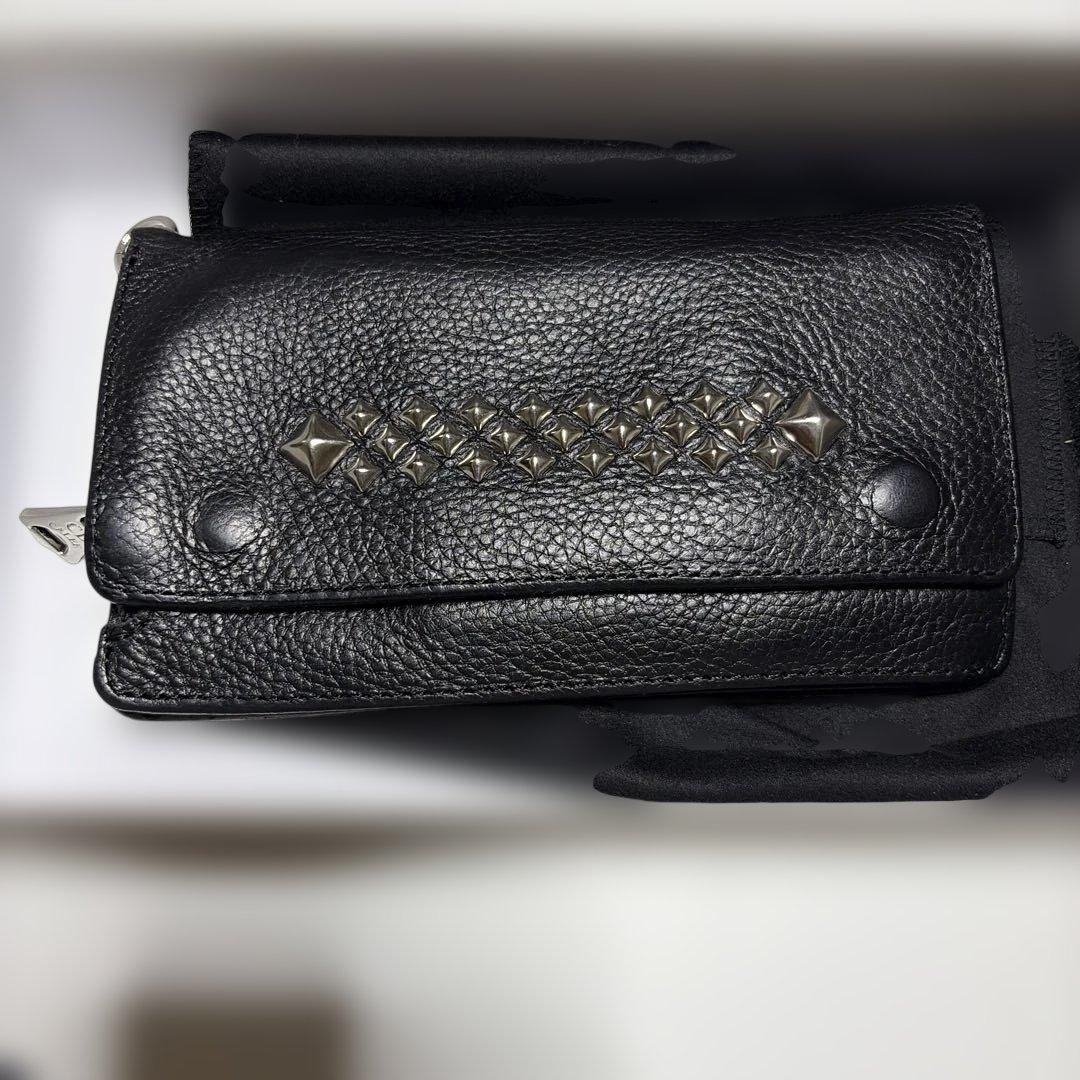 まもなく掲載終了　CALEE STUDS LEATHER LONG WALLET