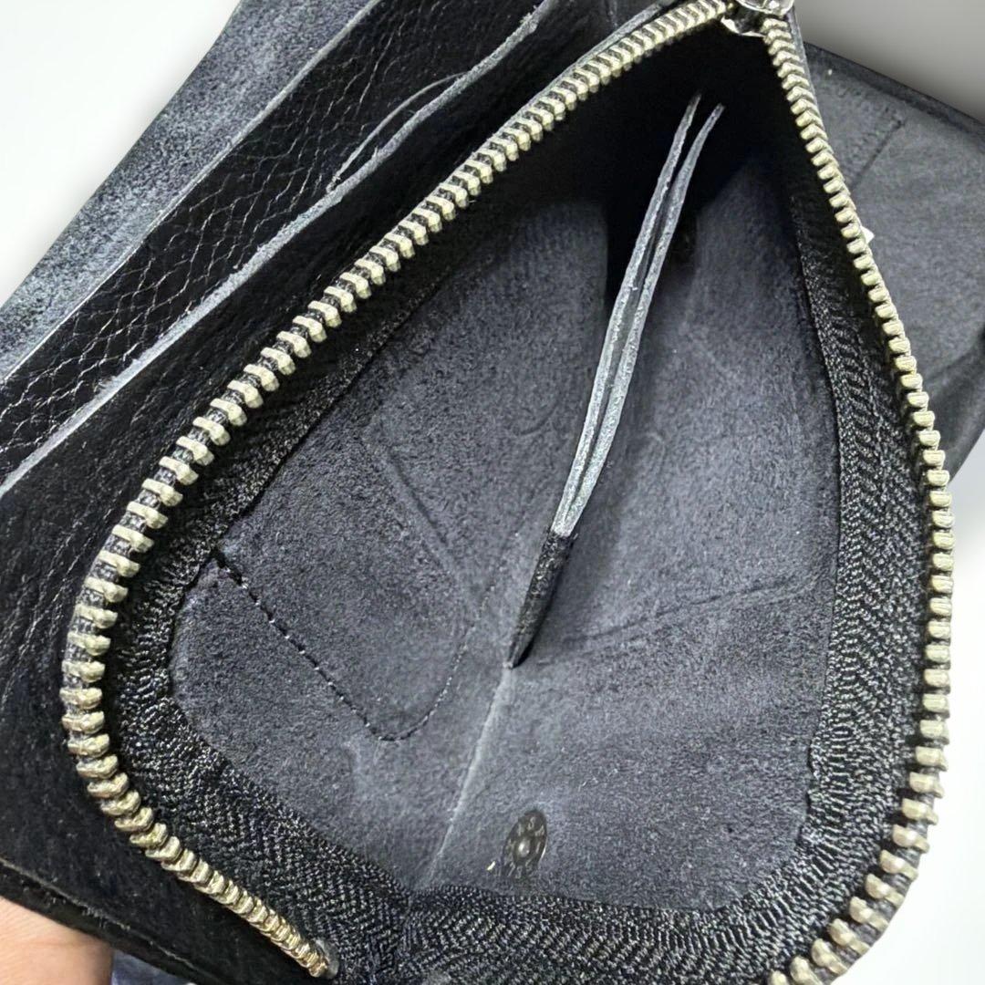 まもなく掲載終了　CALEE STUDS LEATHER LONG WALLET