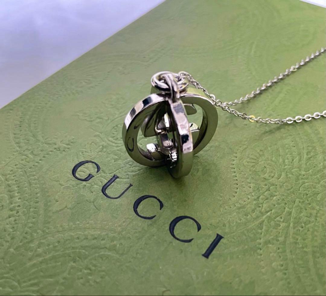 ✨極美品✨ GUCCI GGロゴ チャームネックレス【確実正規品】