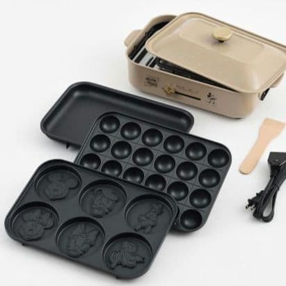 【未開封品】ブルーノ×ディズニー ホットプレートセット ベージュ系