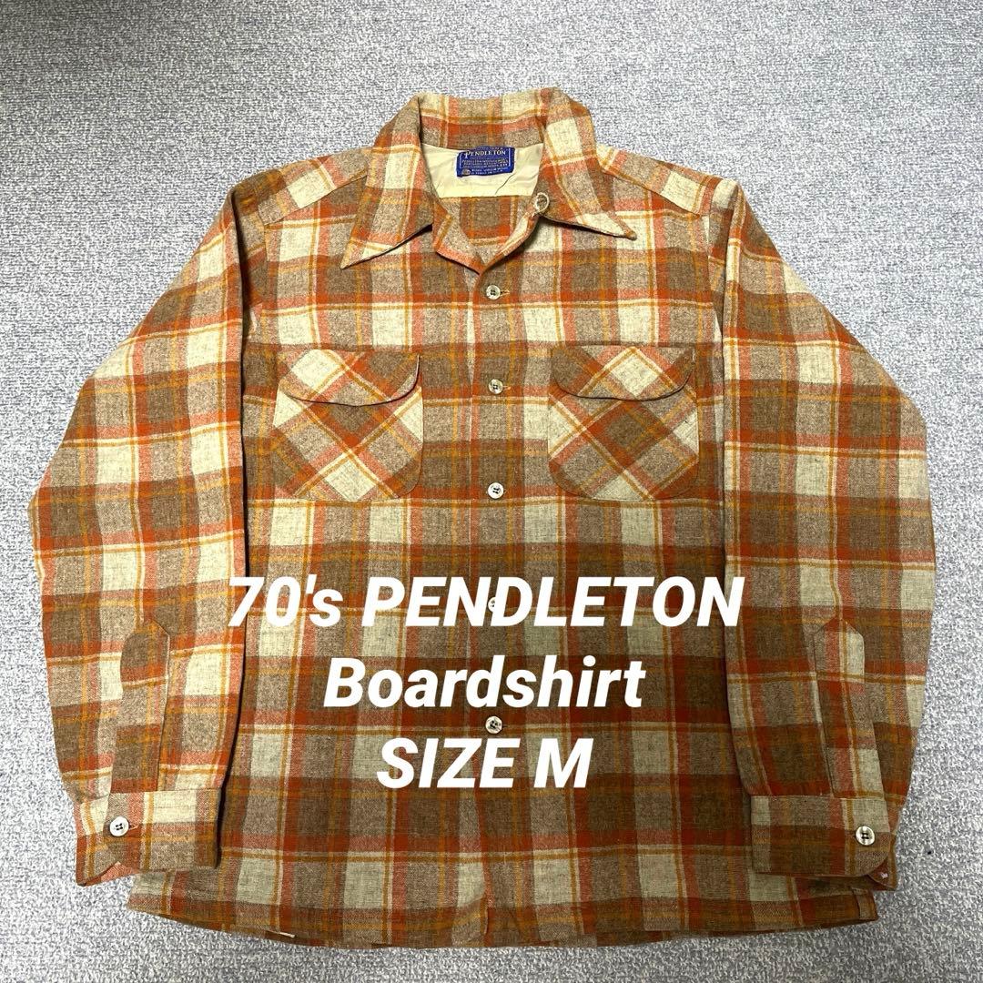 70's PENDLETON ボードシャツ ブラウン系