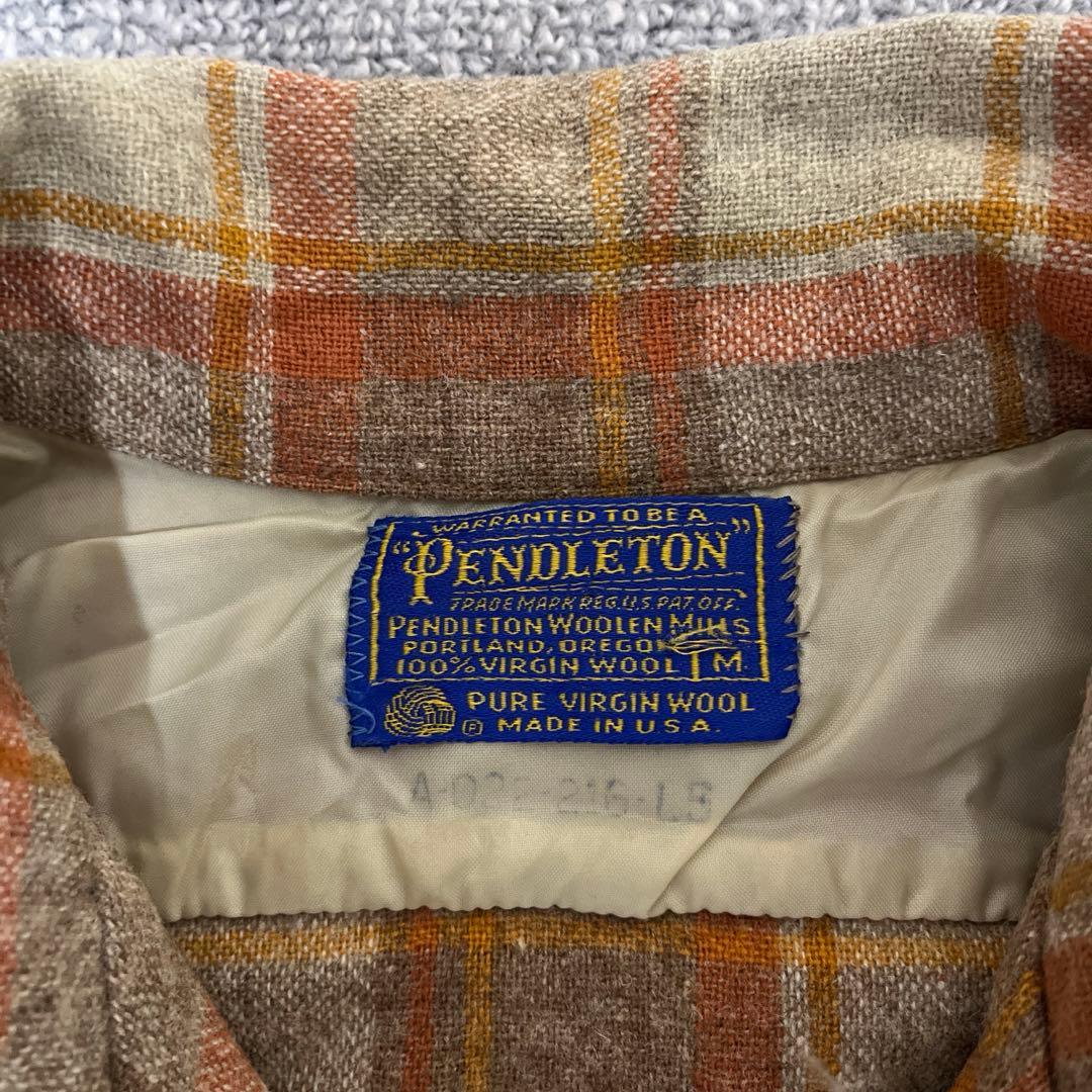 70's PENDLETON ボードシャツ ブラウン系