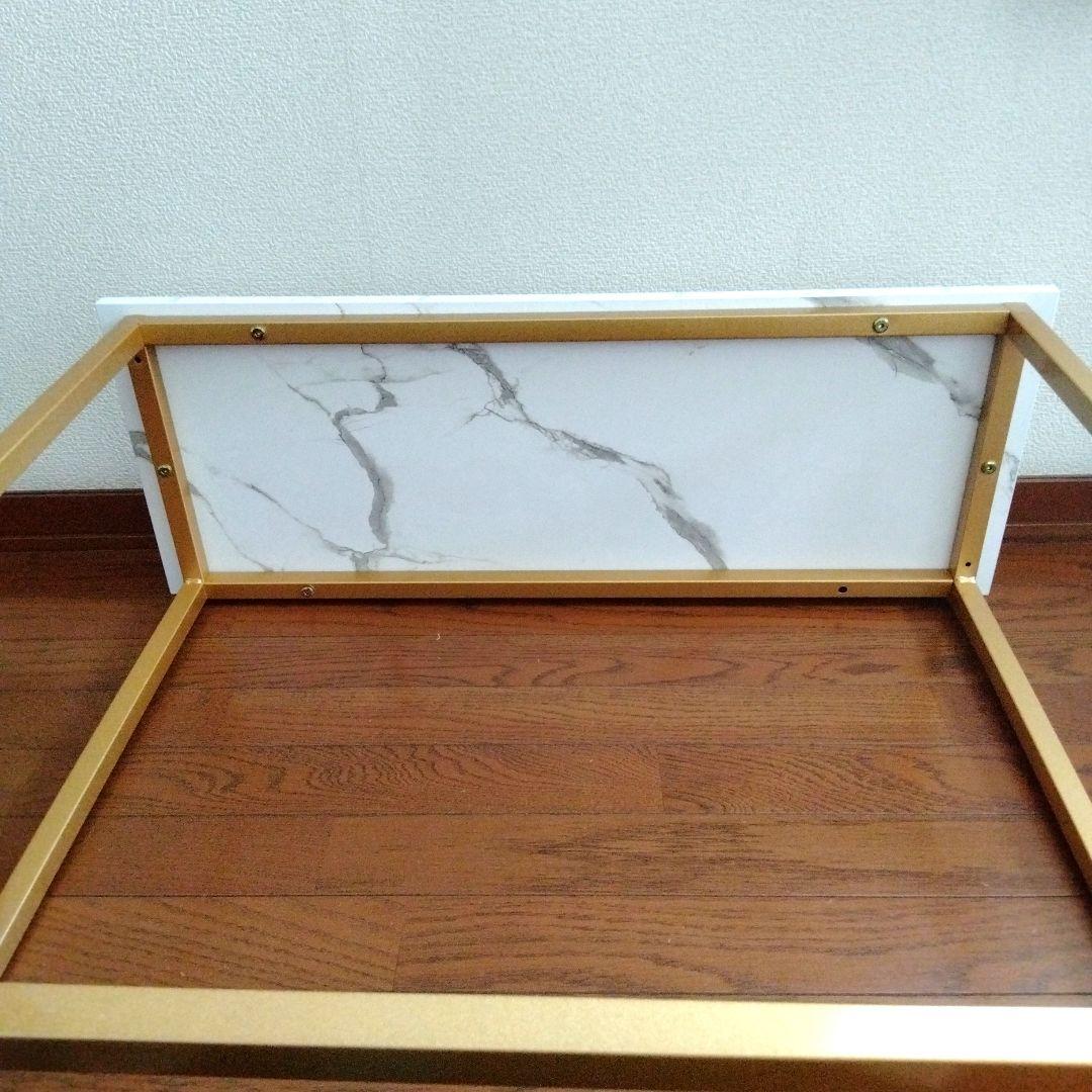 コンソールテーブル　カウンター　サイドスリム　玄関　リビング大理石調