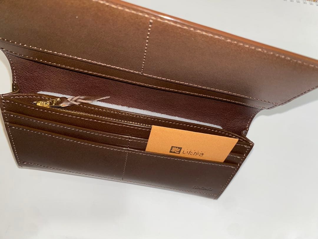 本革 長財布／いたがき　栃木レザー　／ブラウン