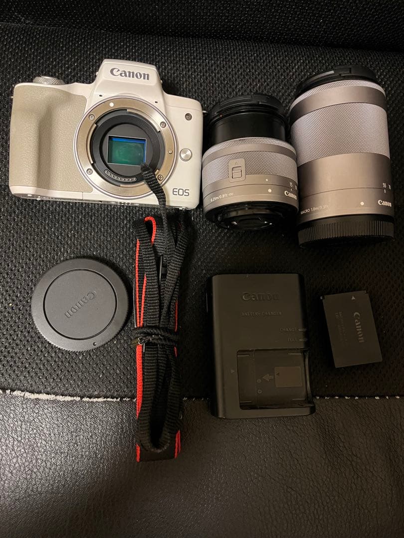 Canon EOS kiss Mホワイト ミラーレス一眼