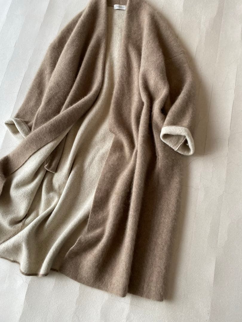 トゥモローランドTOMORROWLANDラクーンヘアリーWフェイスコーディガン