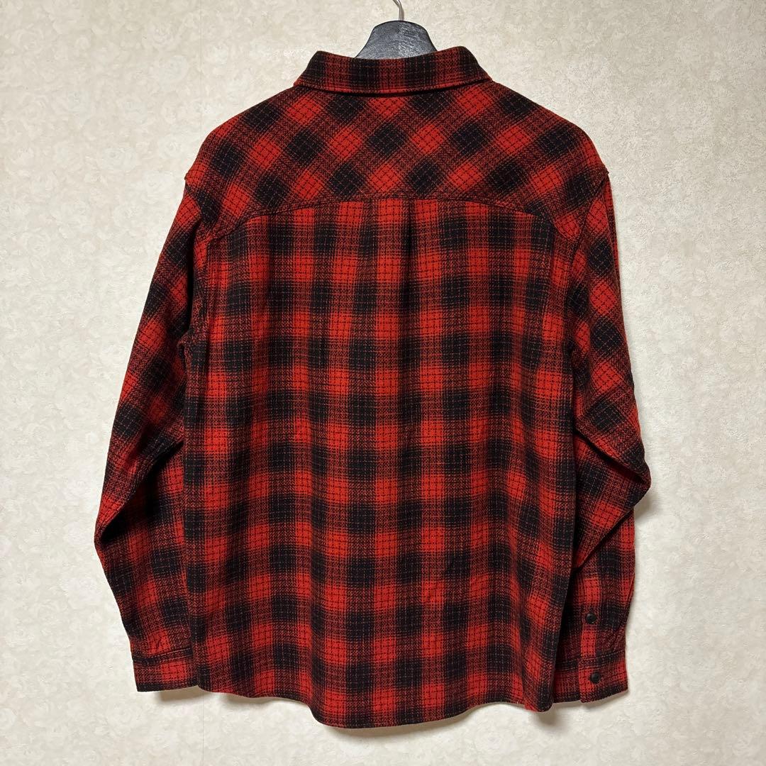 THE UNION ウールチェックシャツ 赤×黒 Mサイズ
