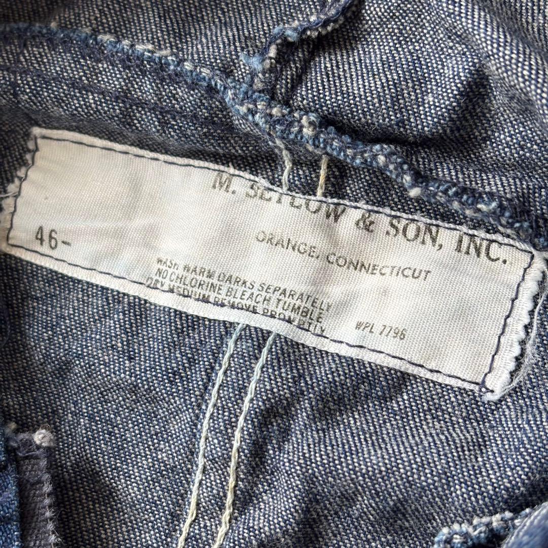 M.Setlow&Son 60s USA製 デニム ツナギ　オールインワン