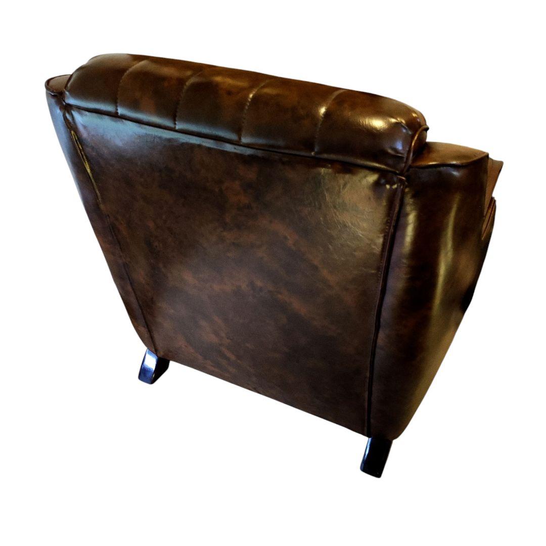 【美品】ヴィンテージソファ ミッドセンチュリー レザー ラウンドチェア