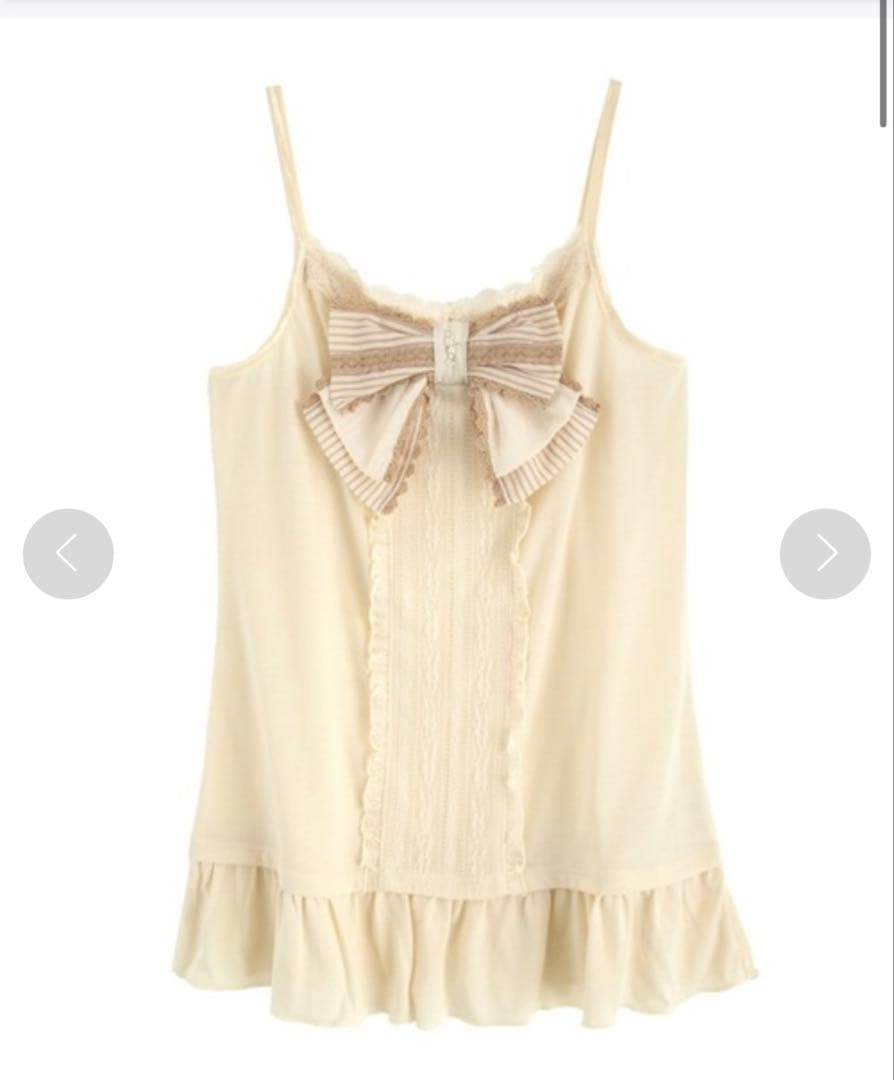 アクシーズファムビックリボンキャミソール　新品タグ付き バレエコア　姫ロリ