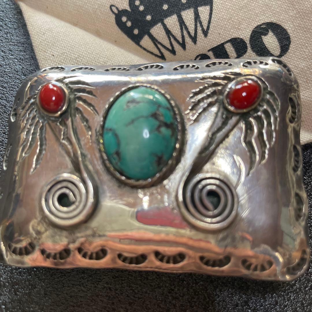 シルバーターコイズバックル