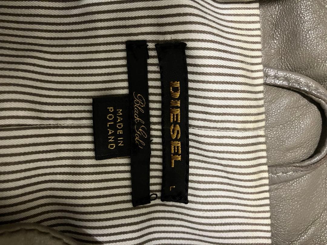 DIESEL BLACK GOLD レザージャケット Lサイズ　羊革