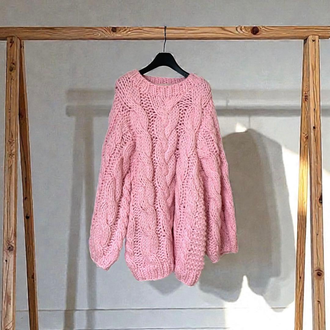THE TOEザトゥー　marais handmade knitケーブル　ニット