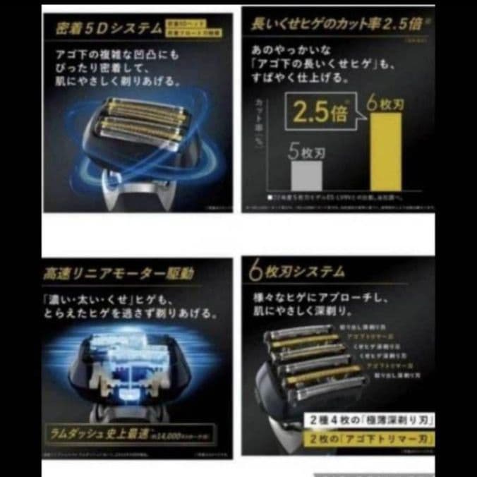 パナソニック最高峰深剃り 6枚刃 ES-CLS5A-K 新品未開封❣️