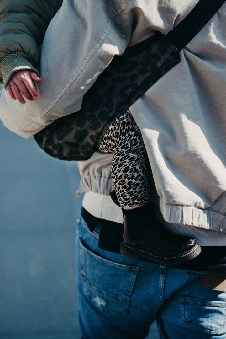 【未使用に近い】WILDRIDE アクティブキャリー グレー レオパード