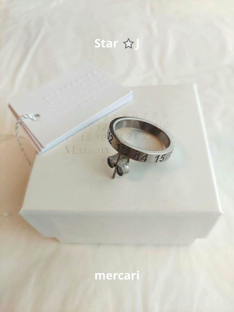 【新品・未使用】MaisonMargiela CircleNumberロゴピアス