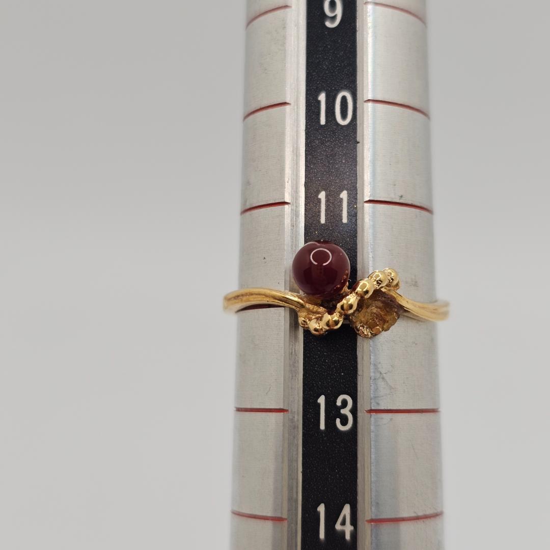 18金 ゴールドリング レトロ 12号