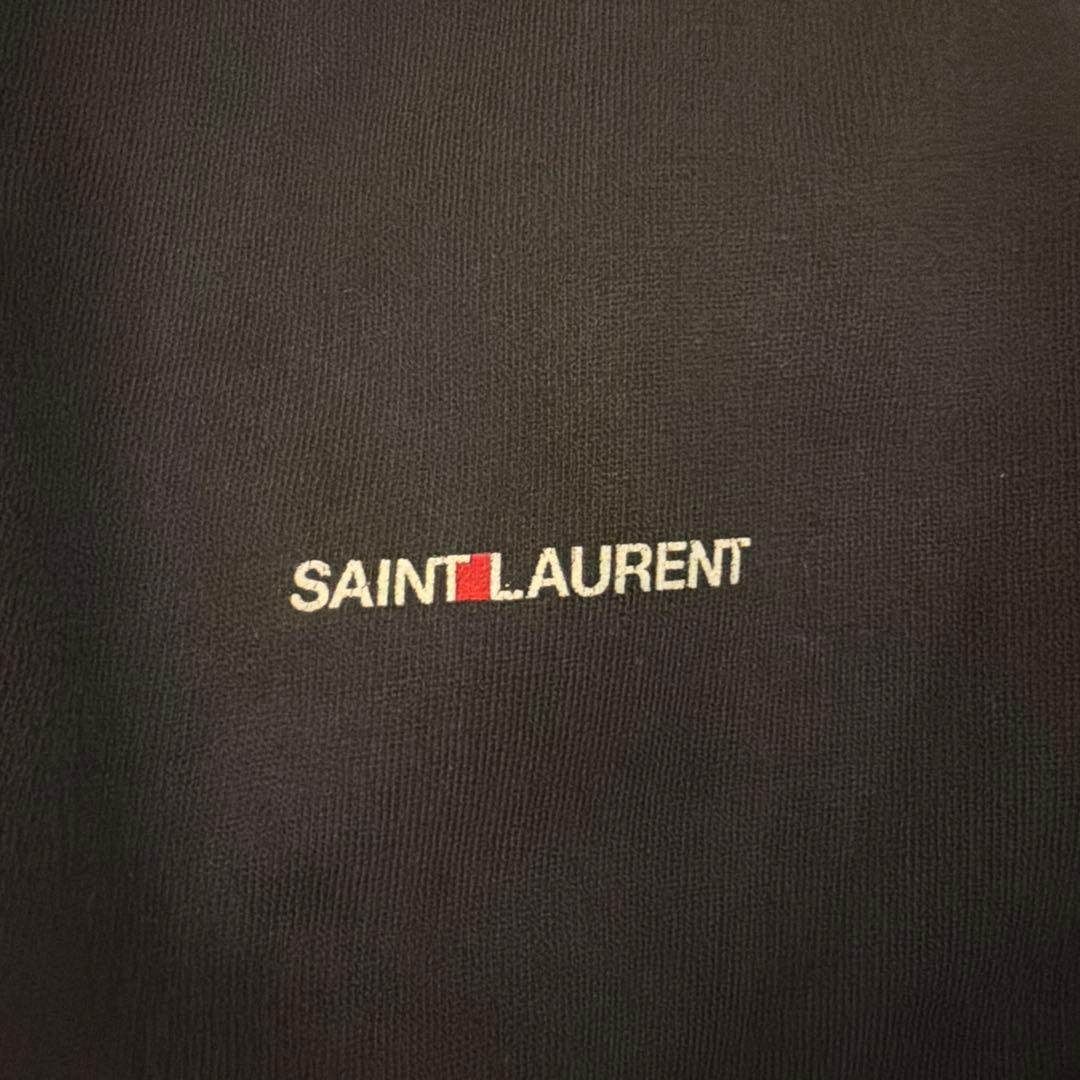 SAINT LAURENT ロゴ ブラックパーカー