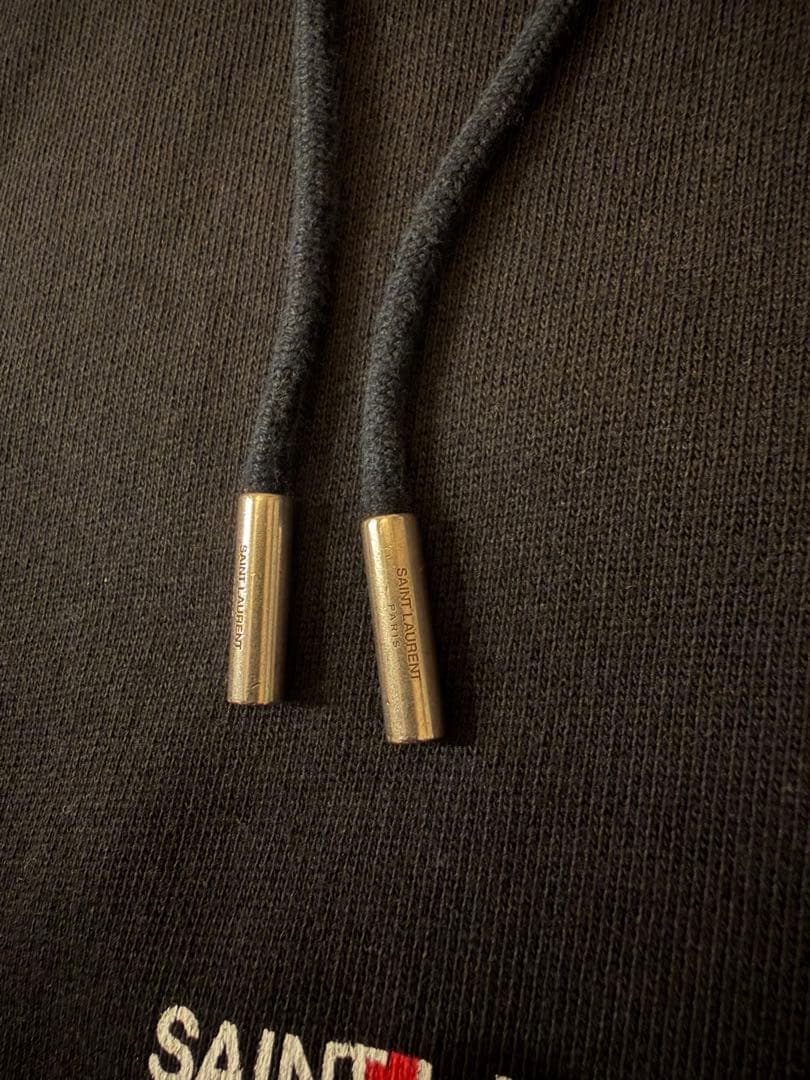 SAINT LAURENT ロゴ ブラックパーカー