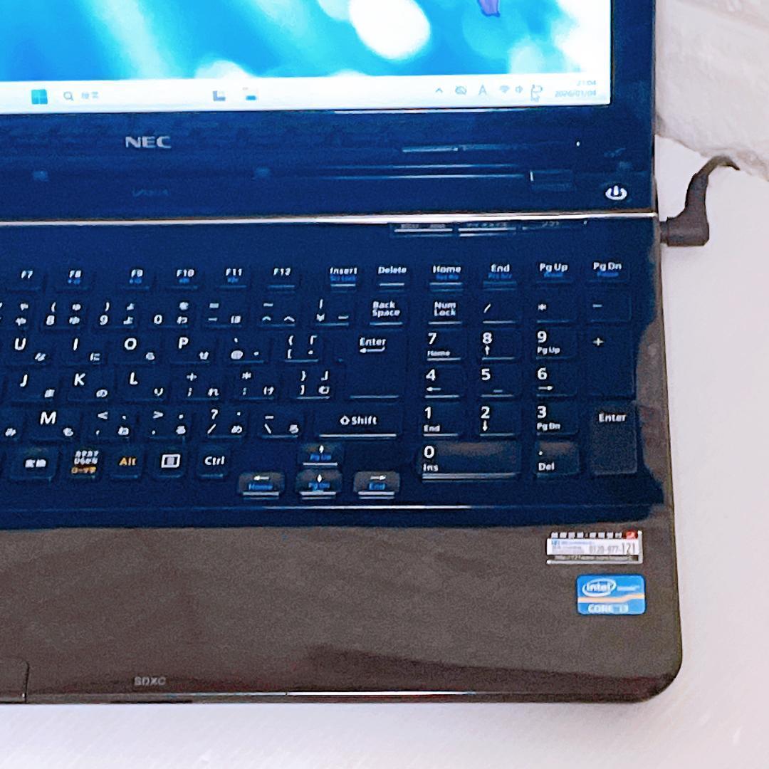 NEC ノートパソコン Windows11 SSD カメラ付き ノートPC