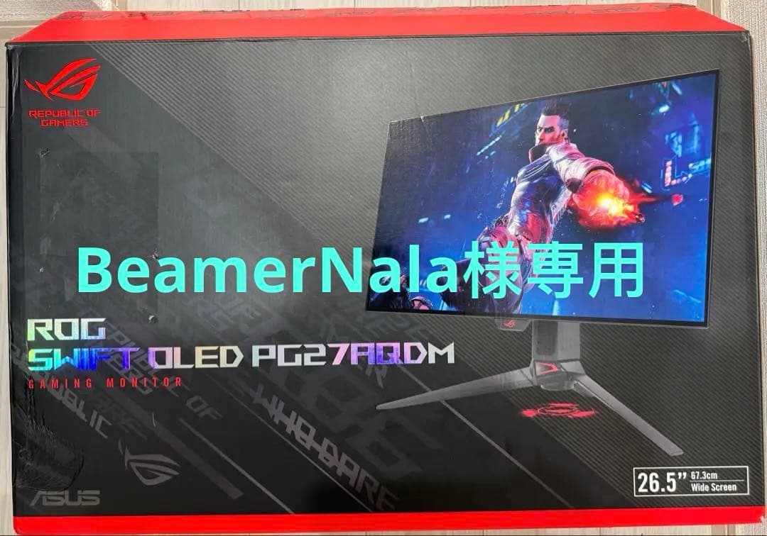 ASUS ROG PG27AQDM ゲーミングモニター　OLED 240Hz