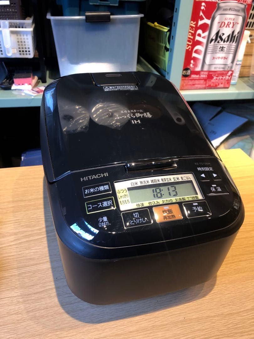 HITACHI IHジャー炊飯器　5.5合炊き　RZ-TS105M 炊飯器 黒