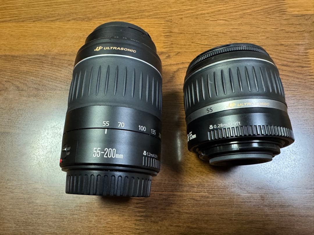 Canon ウルトラソニックレンズ 55-200mm & EFS 18-55mm