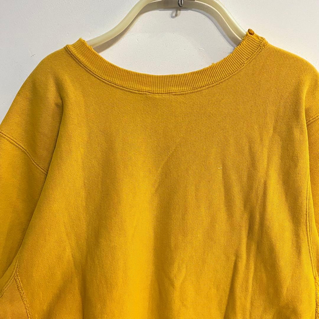 USA製】Champion チャンピオン リバースウィーブ　黄 90's